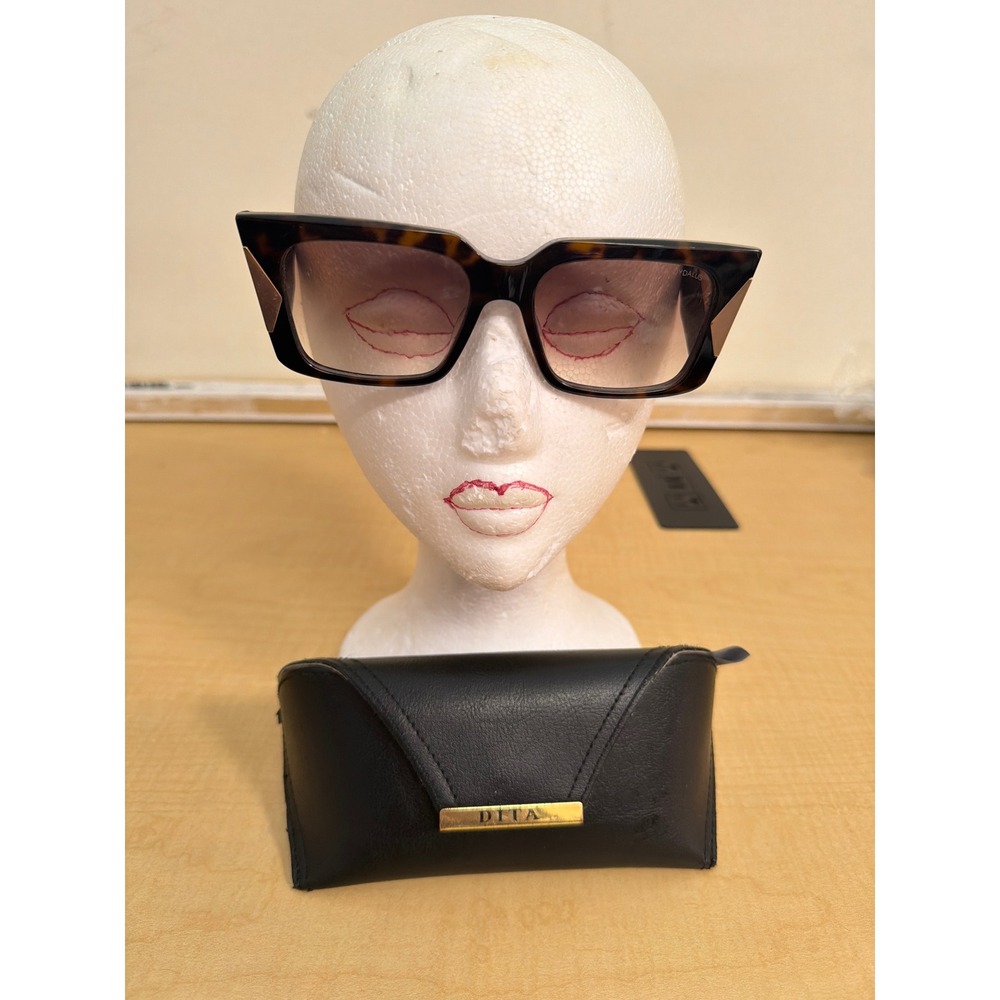 Dita Daedalus Sunglasses Tortoise Gold Square Oversized DTS145-56-02 Luxury